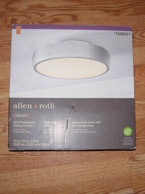 allen + roth Caroline LED Flushmount Ceiling Light Fixture